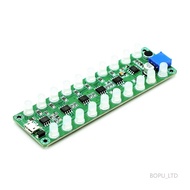 BRG Three color Sound-controlled induction power amplifier frequency spectrum audio level meter LED 