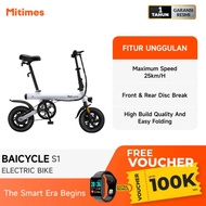 Baicycle S1 Electric Bike 12inch Foldable Electric Sepeda Listrik