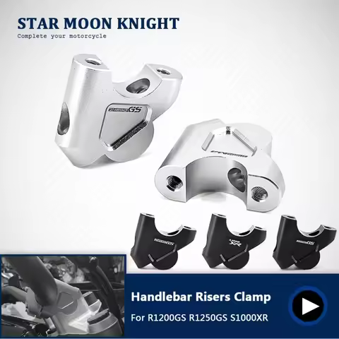Handlebar Mount Risers Clamp For BMW S1000XR R1200GS R1250GS LC Adventure Riser Handlebar GS 1200 12