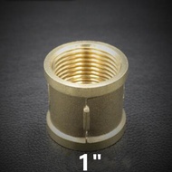[B992] M.Stock - Female Thread Brass Pipe Straight Union Connectors 1/8" 1/4" 3/8" 1/2" Coupler Adap