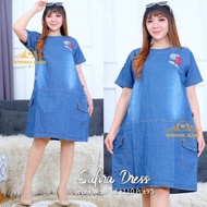 Safira Casual Dres Dress Jean Denim Jeans Fashion Clothing for Pregnant Women