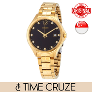 [Time Cruze] Citizen EV0052-50E Quartz Gold Tone Stainless Steel Black Dial Women Watch