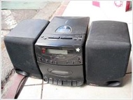 [宏田二手] 二手床頭音響 CRQWN 迷你音響 MX-550 CD卡帶廣播 零件機