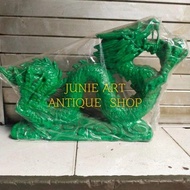 Patung Naga Giok Hijau | Patung Giok | Patung Batu Naga