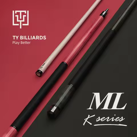 TY NEW Arrival ML-K Series Billiard Pool Cue Stick 12.5mm Tip Maple Shaft Radial Joint Absorption Le