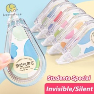 LONNGUVO Correction Tape, Invisible Design Students Special Alteration Tape, Simple Silent Beige Bas