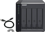 QNAP TR-004 4-Bay USB Type-C Direct Attached Storage with Hardware RAID,black