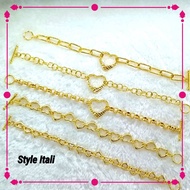 24K Korean Gold Italian Style Bracelet (EB473)(EB472)(EB478)(EB601)(EB600)(B0161)(EB446)(EB626)