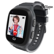 Black  with GPS Tracker & Video Calling, One-Key SOS Call Voice Chat Camera GPS Tracker Watch for Ki