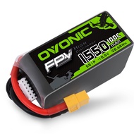 OVONIC 5s Lipo Battery 100C 1550mAh 18.5V Lipo Battery with XT60 Connector for RC FPV Racing Drone Q