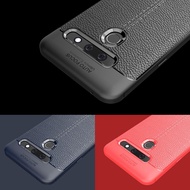 LG G8 ThinQ LM-G820 Casing Soft TPU Case LG G8S ThinQ LM-G810 Litchi Texture Shockproof Matte Silicone Back Cover