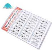Saxophone Practice Chart Coated Paper Saxophone Fingering Chart Saxophone Fingering Chart Music Chor