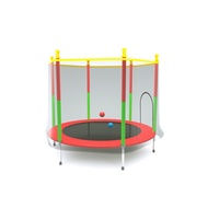 Production and Sales Wholesale Children's Trampoline Trampoline with Safety Net Safe Wholesale Home Fitness Equipment