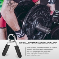 Barbell Spring Collar Clips Clamp Gym Weight Barbells Dumbbell Lock Clamp