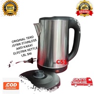 C51 TEKO LISTRIK STAINLESS LISTRIK MULTIFUNGSI 400 w WATT PEMANAS AIR KETTLE ELEKTRIC 1.8 L BESAR OT