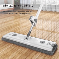 Self-extracting Mop With 360 Degree Rotating Head, Integrated Floor Cleaner Slot