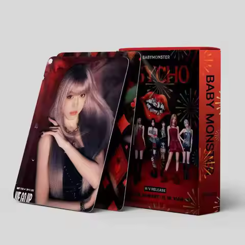 New product 55pcs BABYMONSTER small card small monster star KPOP peripheral LOMO collection card