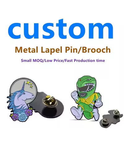 Design Pins Custom Enamel Pin Soft Enamel Pin Cartoon With Glitter Metal Badge Logo Maker UV Print C