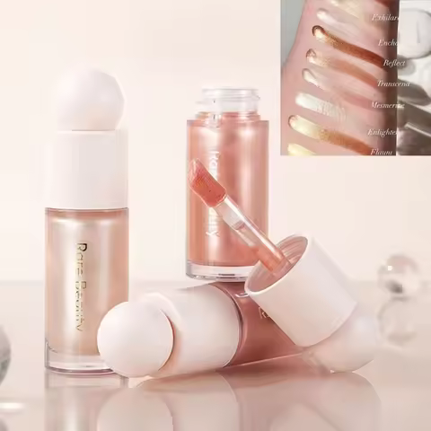 Rare Beauty Liquid Blush Highlighter Contour High Glossy Finish Luminizer Makeup Gel Face Body Brigh