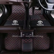 Toyota Noah/Voxy R80/R90 7-Seater 3-Row RHD Leather Floor Mat for 7-Seater