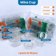HYC Pudding Cup with connecting lid,/ sauce cup, chili sauce cup, mica pudding