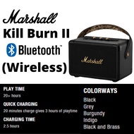 Marshall Kilburn II Portable Bluetooth Speaker - Black &amp; Brass | Kilburn 2 | Wireless Speakers | Sound Amplifier