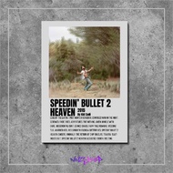 Wooden poster Album with music cover and songs Speedin' Bullet 2 Heaven by Kid Cudi wall poster disp