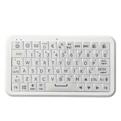 Bluetooth-compatible 5.0/2.4G Dual Mode Keyboard 64 Keys RGB Backlight Rechargeable Battery Type-C f