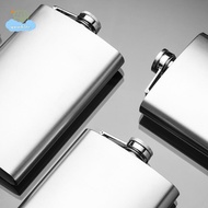 [LI] 1 4 5 6 7 8oz Portable Mini Stainless Steel Liquor Hip Flask For  Bottle Travel Whiskey Bottle 
