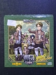 ［絕版罕有］ 2015年 日本日文 聲優一番賞《進擊的巨人》C賞-3 CD 連 角色卡 1個