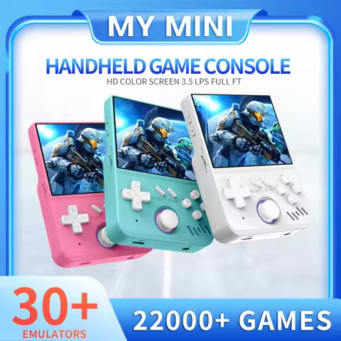 MY MINI Retro Handheld Video Game Console 3.5-inch IPS Screen Linux System RK3326 Chip Portable Clas