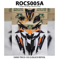 Cover Set Rapido Honda Vario 150 V1 V2 TRICO 150 (3) Repsol Black Red Vario150 Scooter Motor Accesso