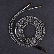 OPENHEART 8 Core 7N OCC Silver Plated Headphone Cable 1 to 2 Jack Double 3.5mm/2.5mm/4.4mm Single Crystal Copper Upgrade Cable
