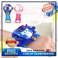 ♦Remote Control Car Wrist Watch Toy Robocar Poli Amber Ambulance Police RC Children Mainan Kawalan Kereta Jauh