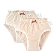 【SISSO有機棉】女童柔條三角內褲(二入組) S