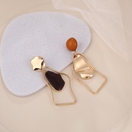 READY STOCK KOREAN STYLE  RETRO MARBLE LONG EARLING S925 STERLING SILVER  HYPOALLERGENIC