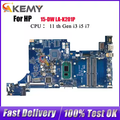 LA-K201P For HP 250 G8 15S-DR 15T-DW Laptop Motherboard M29209-601 With i3 i5 i7 11th Gen CPU UMA 10