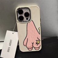 Creative Funny Starfish Cartoon Pattern Phone Case Compatible for IPhone11 12 13 14 15 Pro Max 7 8 Plus X XR XS MAX SE 2020 Luxury Soft Shockproof Case