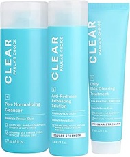 Paula's Choice CLEAR Regular Strength Acne Kit, 2% Salicylic Acid & 2.5% Benzoyl Peroxide For Facial