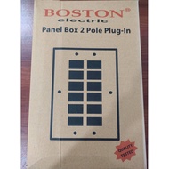 ♞Boston Plug In Panel Box Heavy Duty Panel Board Circuit Breaker Box (6x6) (10 Branches) (12 Holes)