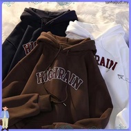 0403 ROY Hoodie Men Women Unisex Coffee Oversized Hoodie Korean Style Couple Sweater Lelaki Plus Siz