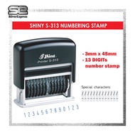 13 DIGIT NUMBER STAMP / 13 BAND / S313 SHINY NUMBERING STAMP / SELF INKING STAMP / RUBBER STAMP