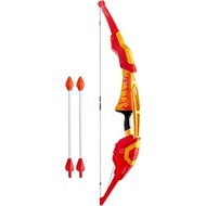 Nerf Pyrostrike Megabow, 42-Inch Bow Fires Arrows Up to 105 Feet, 2 with Soft Tips, Kids Outdoor Toy