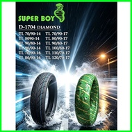 SUPER BOY MOTORCYCLE TUBELESS TIRE D-1704(DIAMOND)60/80-17, 70/90-14, 80/90-14, 70/90-16, 80/90-16, 