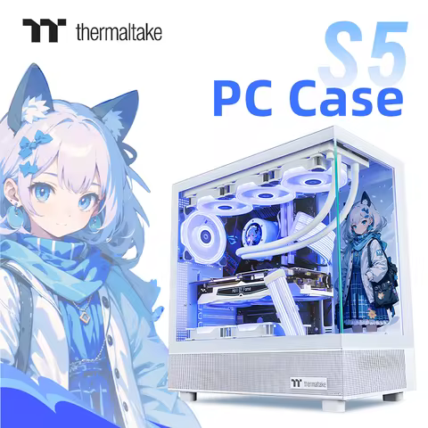 Thermaltake Steel Shadow S Sea PC Case View Room Chassis Computer Support ATX Motherboard 360 Water 