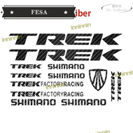 Fesa 透明 Trek MTB 自行車乙烯基貼紙反光彩色 Trek 公路自行車貼紙自行車車架貼花裝飾