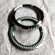 Stainless steel and black 316L Bezel for skx007 / skx009 / skx011