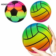 NONEDYODYE9I Rainbow Beach Ball, Giant PVC Inflatable Beach Ball, Durable 22cm Thickened Beach Volle