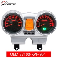 เครื่องวัดมาตรวัดความเร็วสำหรับรถจักรยานยนต์ CBX250 CBF250 Twister เครื่องวัดระยะทางจอแสดงผล LCD เคร