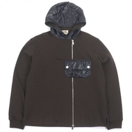 愛馬仕 2022 秋冬新拉鍊套頭連帽衫，ブラウン，正品，義大利製造，男款，成色極佳。